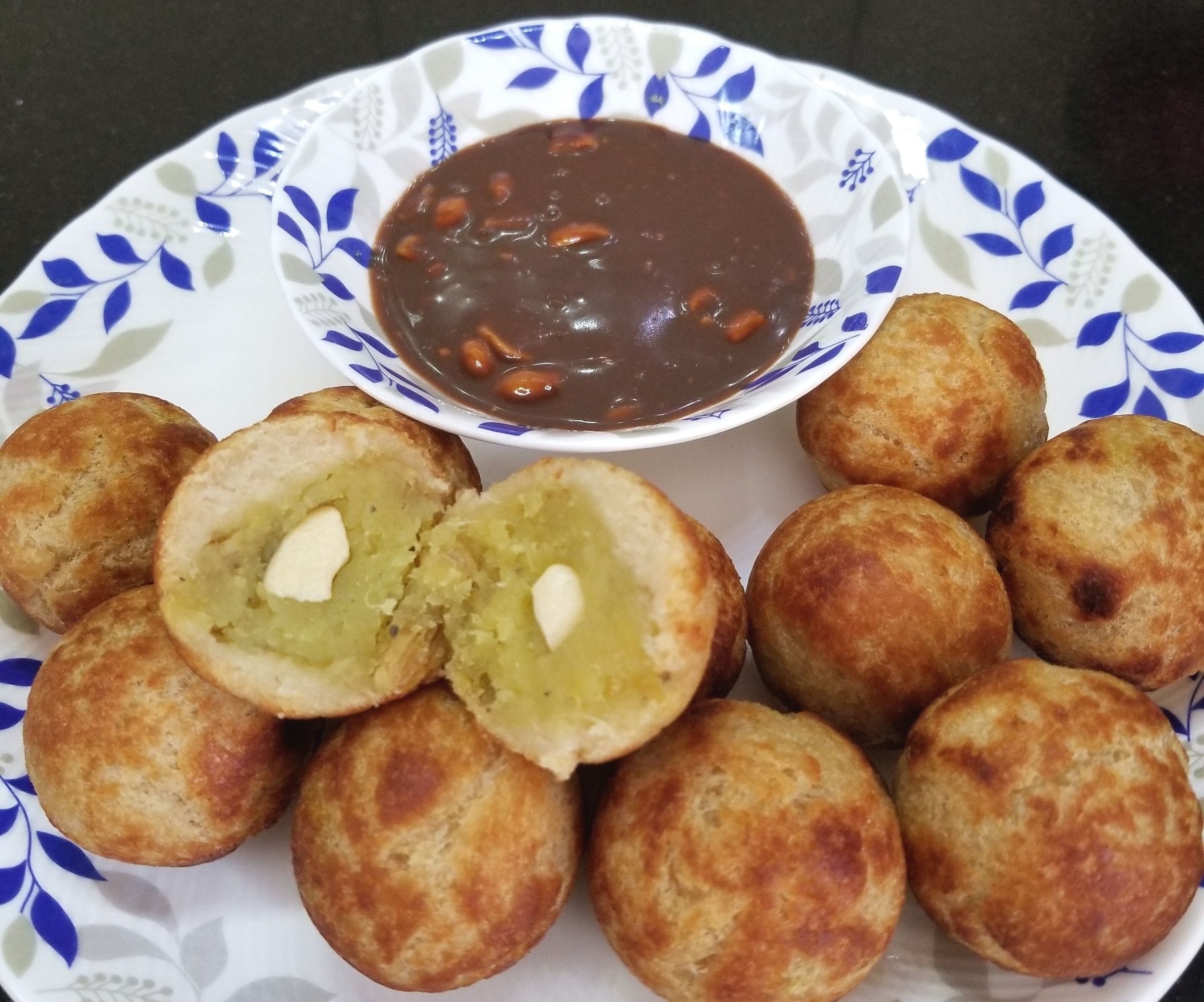 Low Fat Drop Fried Sweet Potato Bread Roll