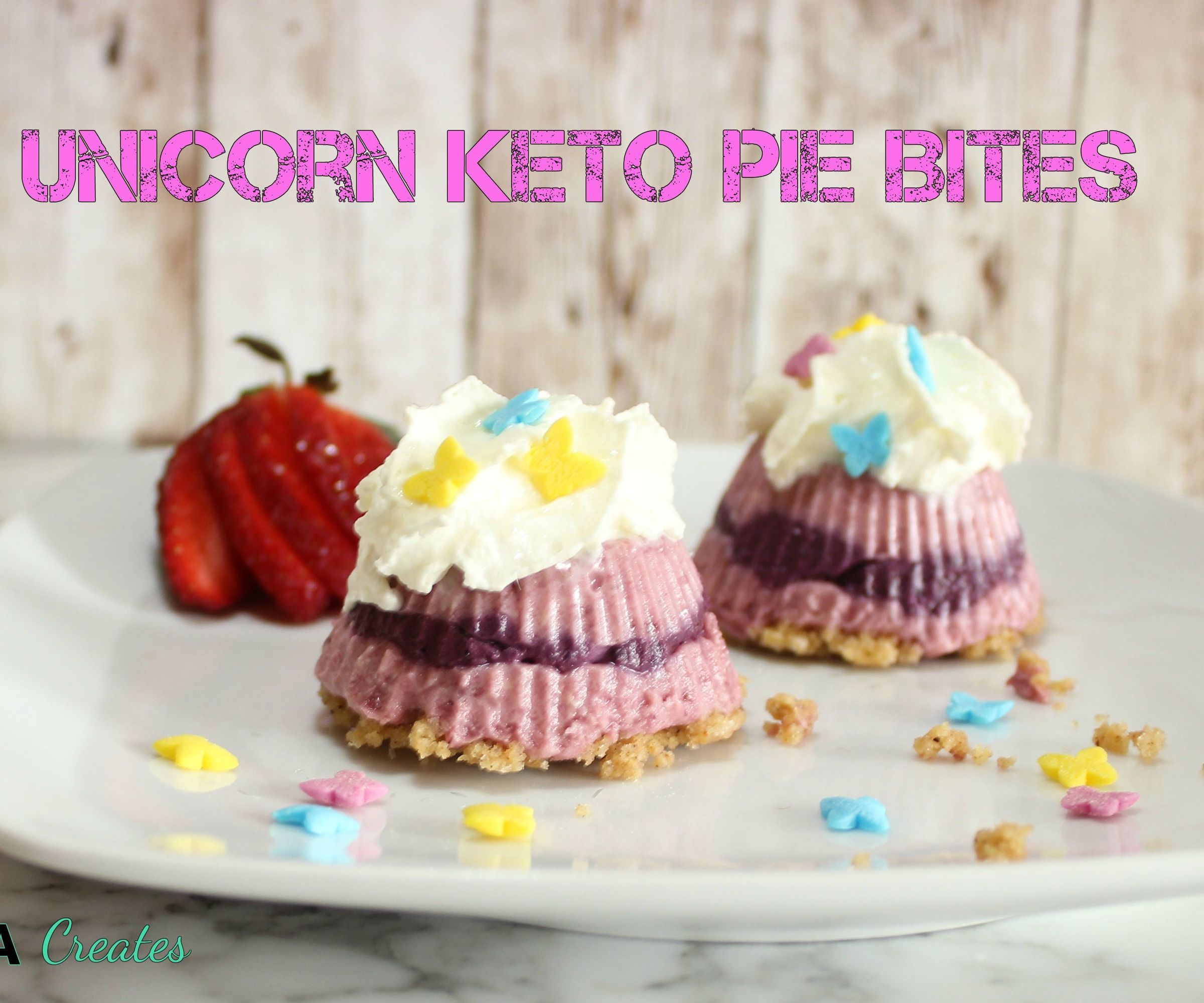 Unicorn Keto Pie Bites