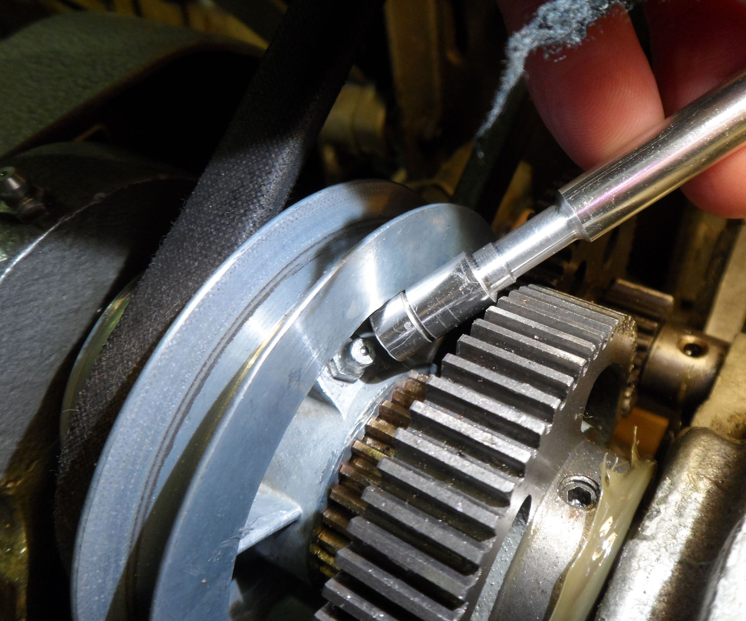 Myford ML10 Lathe Oil Nipple Socket for Cone Pulley Lubrication