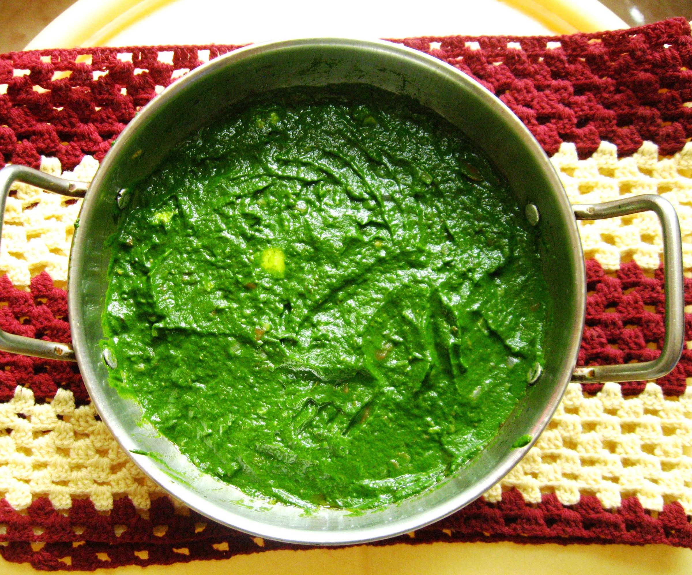Spinach With Cottage Cheese