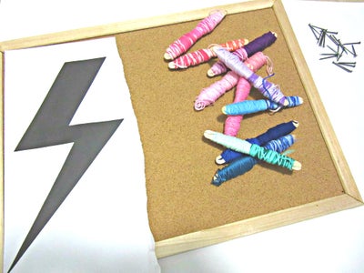 String Art Cork Board