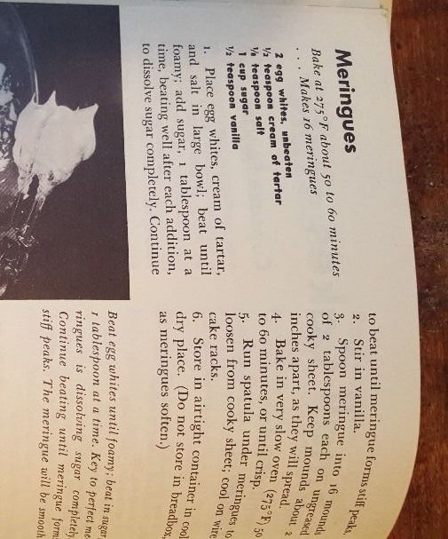 Perfect vintage meringue 