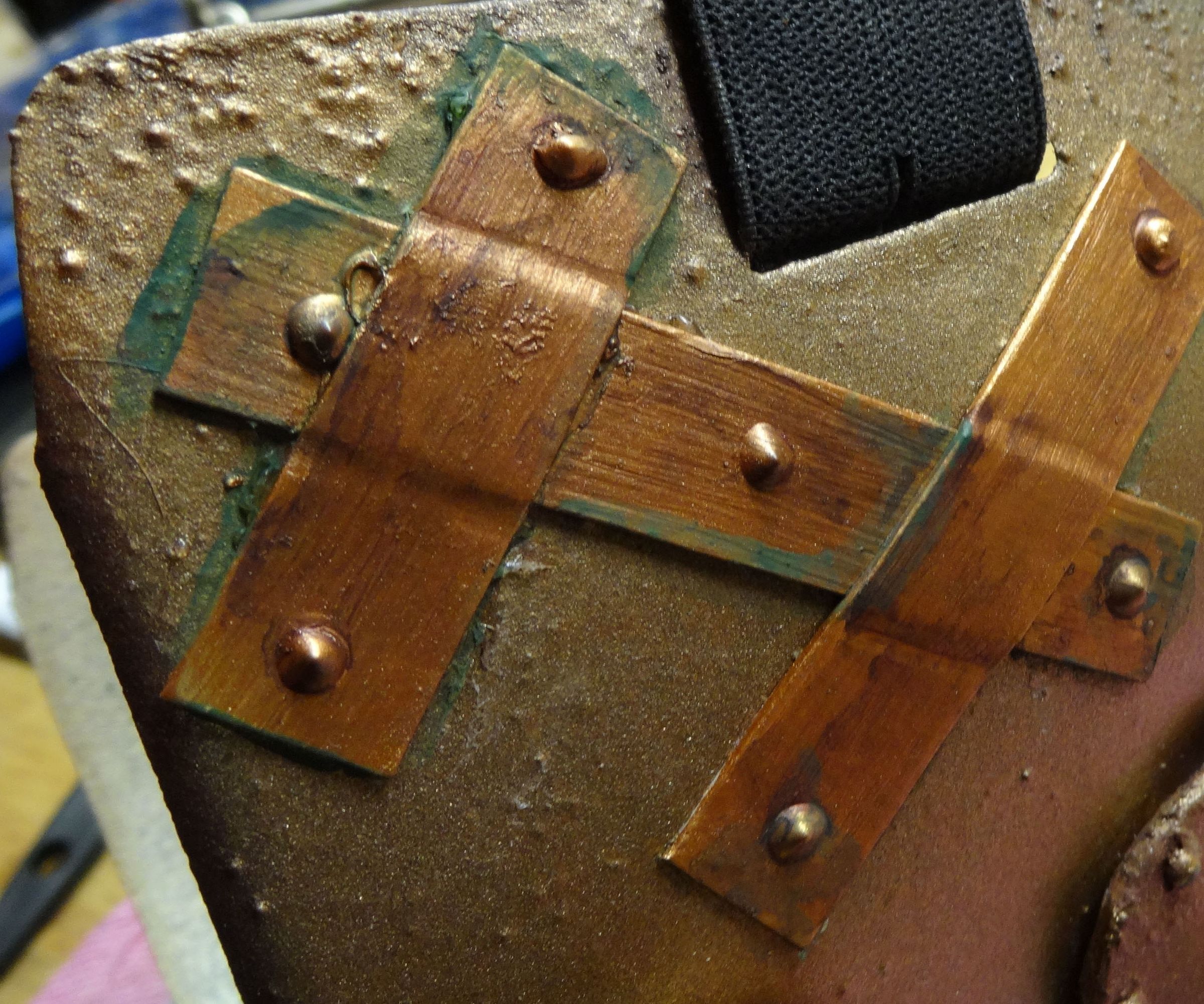 Fake Rivets, Plates and Metal From Paper and Paint