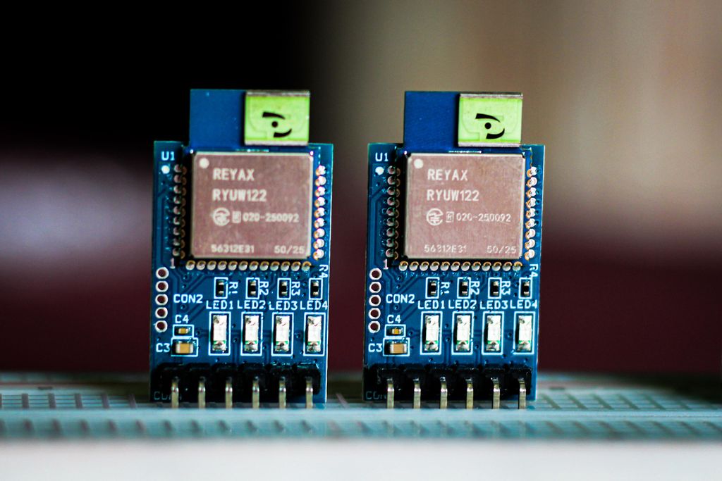 Complete Working UWB Distance Measuring Prototype Setup