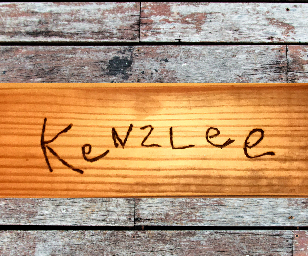 Pallet Wood Name Plate