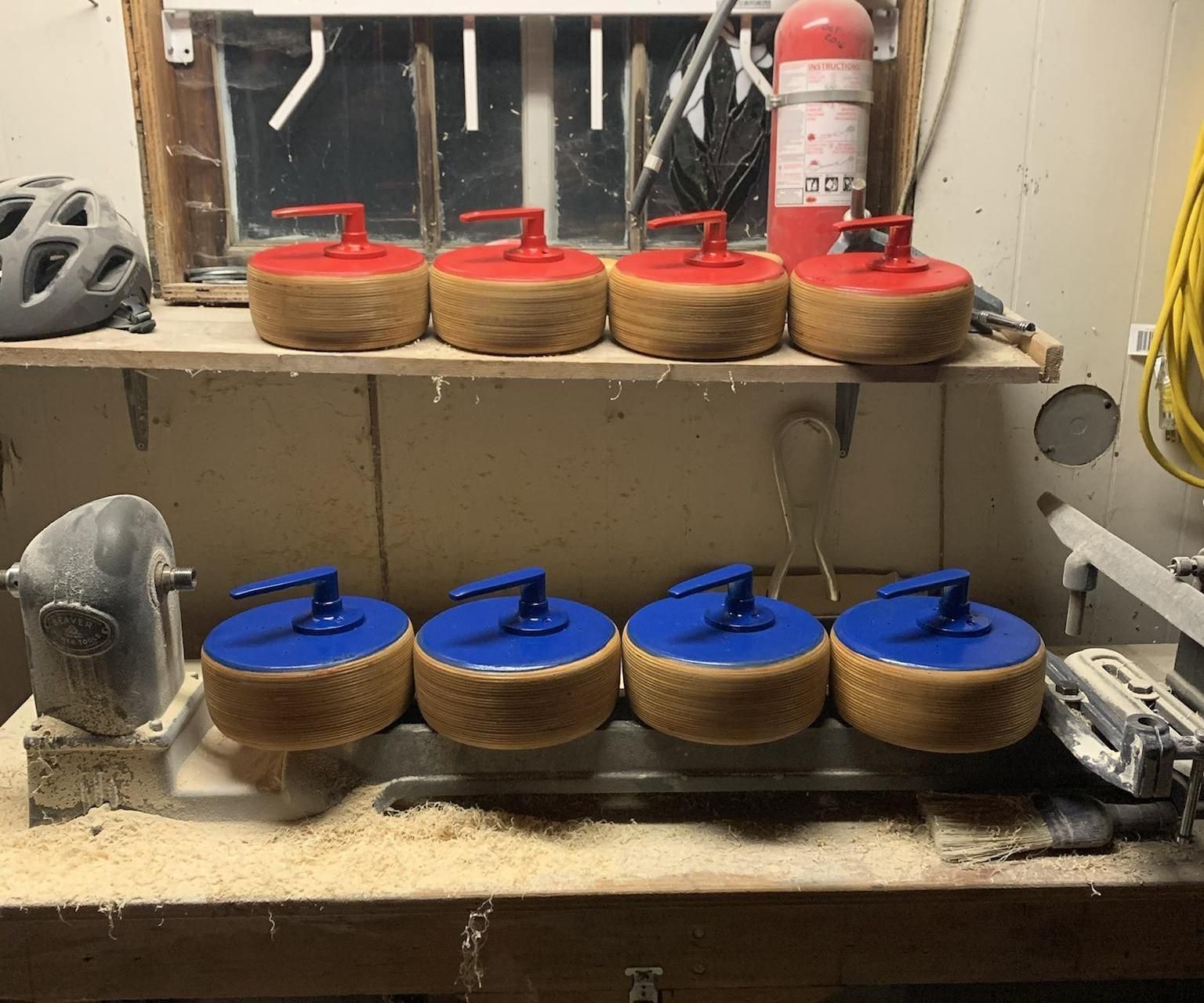 Plywood Curling Rocks