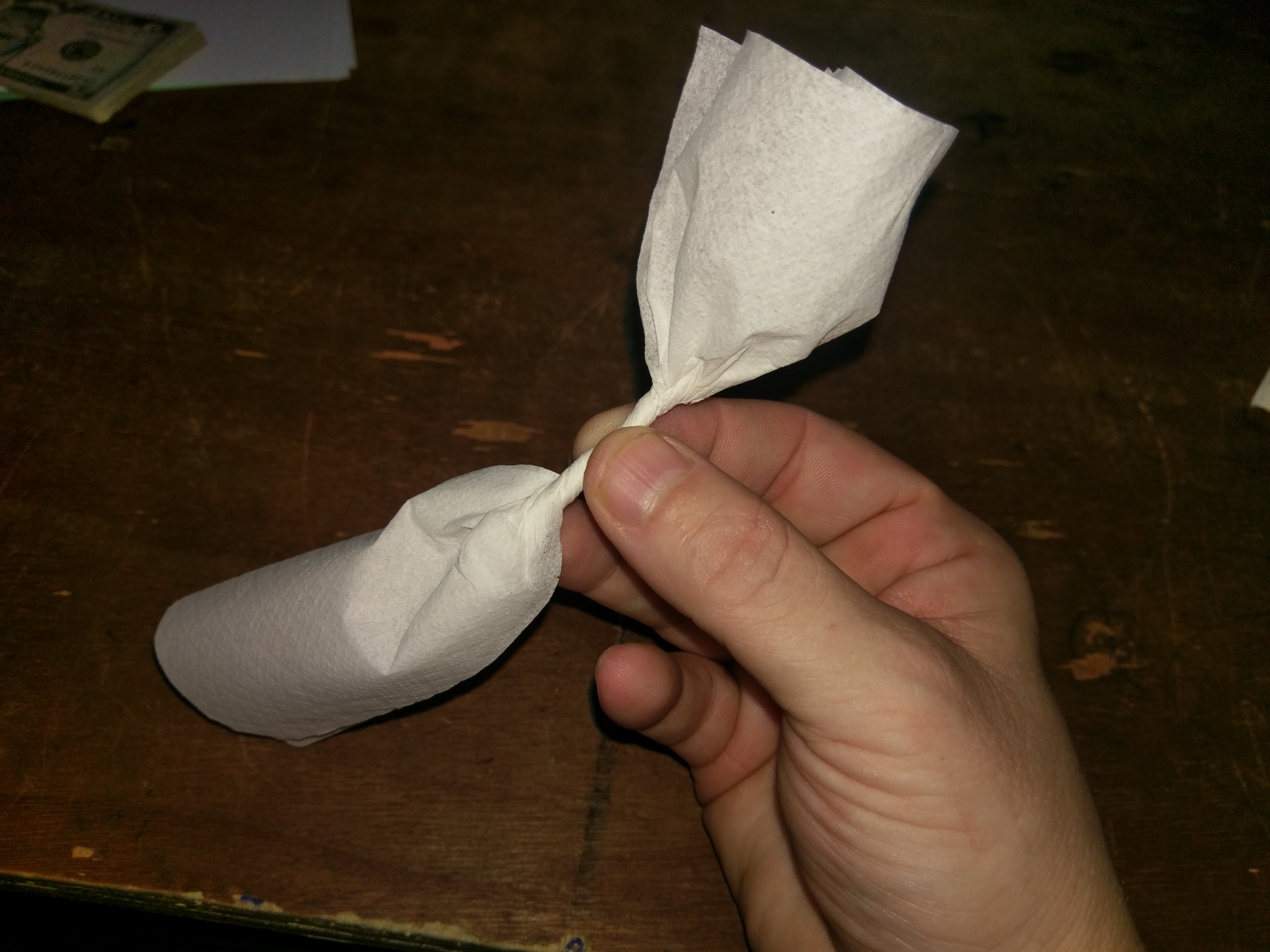 Cocktail Napkin Rose 6 Steps Instructables