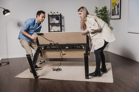 Flipping the Desk Into Position