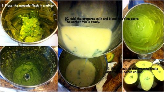 Make Rosemary Avocado Sorbet