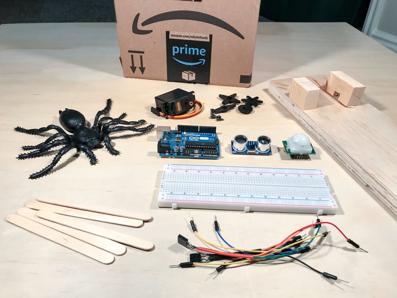 Arduino Automated Spider Prank : 7 Steps (with Pictures) - Instructables