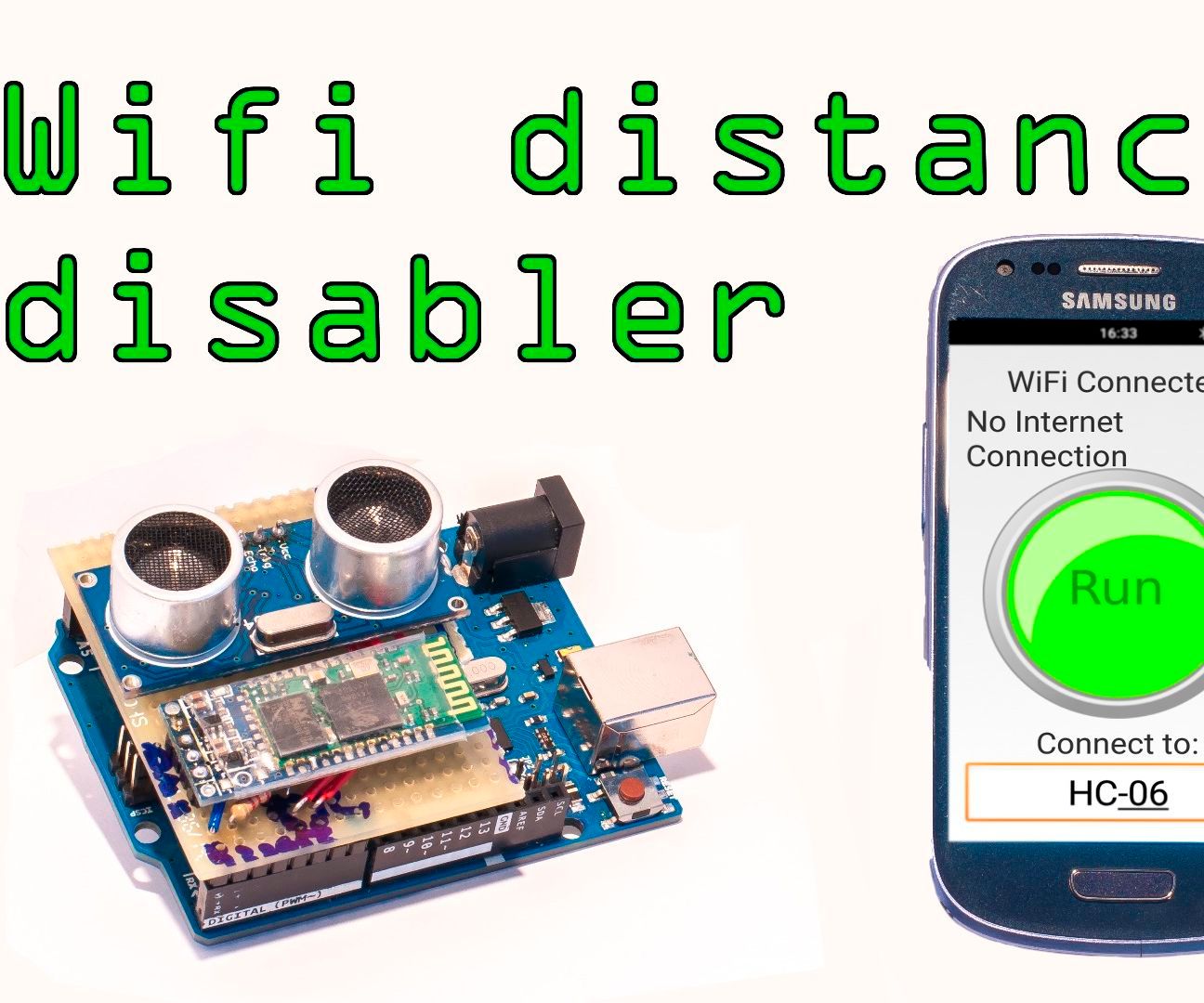 Android Wi-fi Disabler With Arduino Distance Sensor