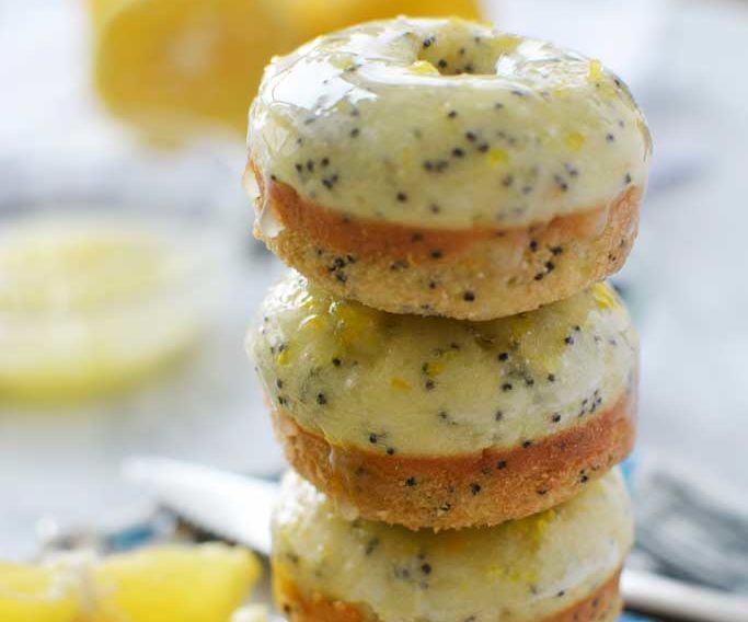 Meyer Lemon Poppy Seed Mini Donuts