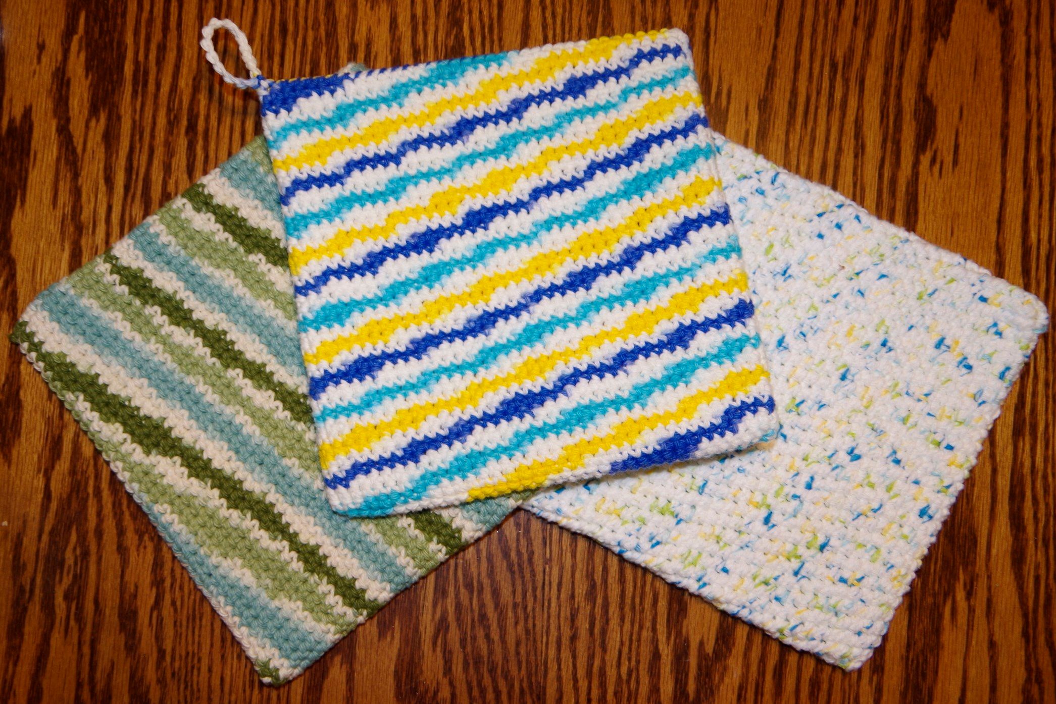 Double Thick Single Crochet Potholder 15 Steps (with Pictures