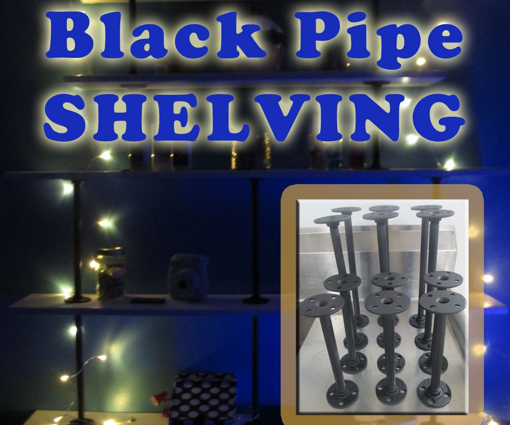 GLOWING 5 Tier Desktop Pipe Shelving 