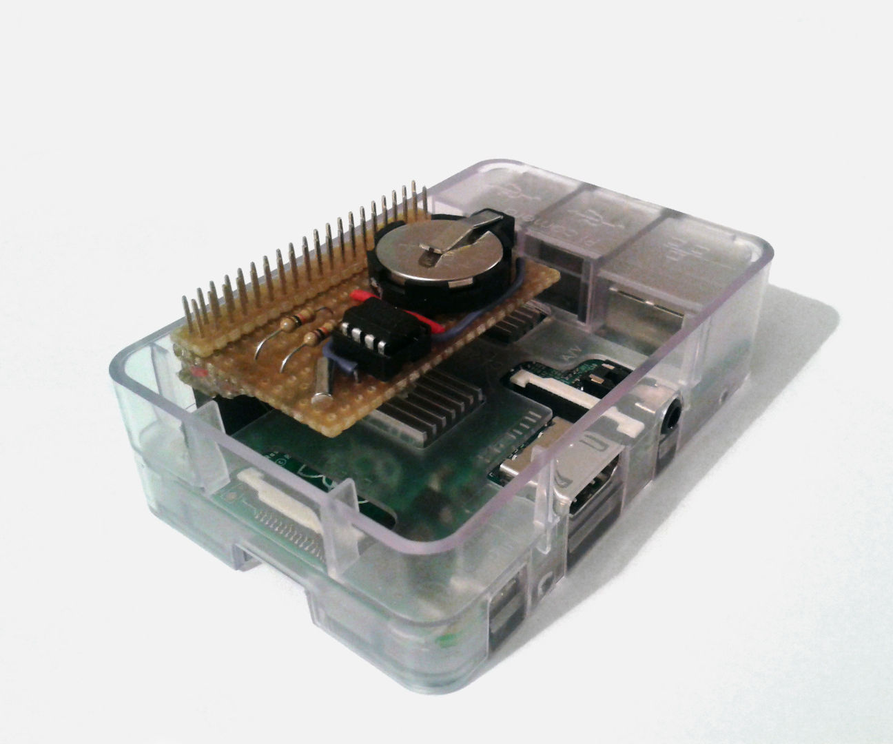 An Elegant, Stacking, Real Time Clock for Raspberry Pi