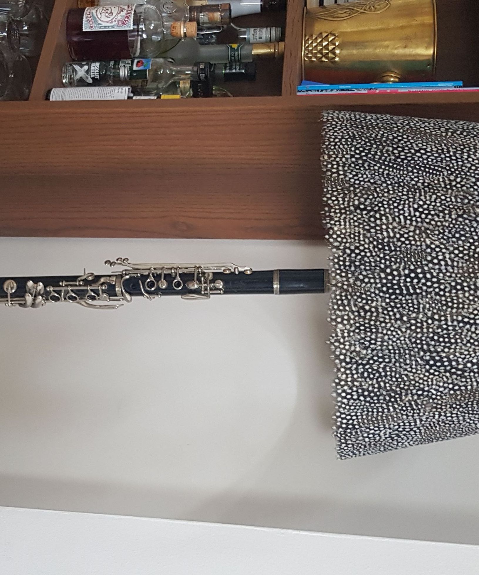 Recycled Clarinet Lamp With Touch Control