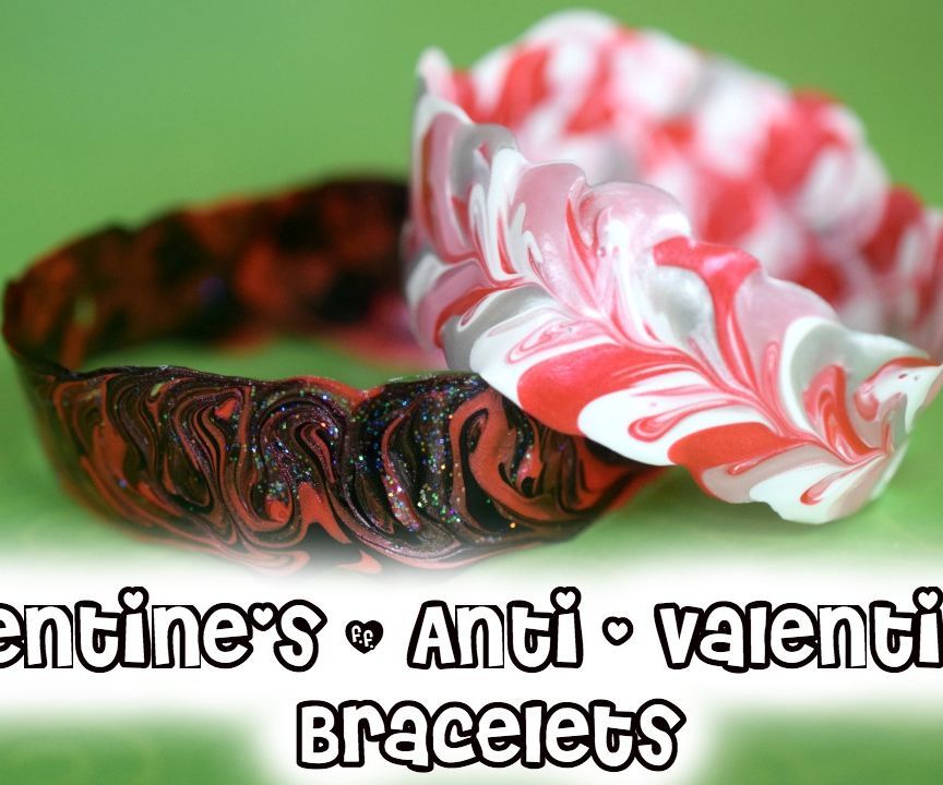 DIY Valentine's Day & Anti - Vday Bracelets!