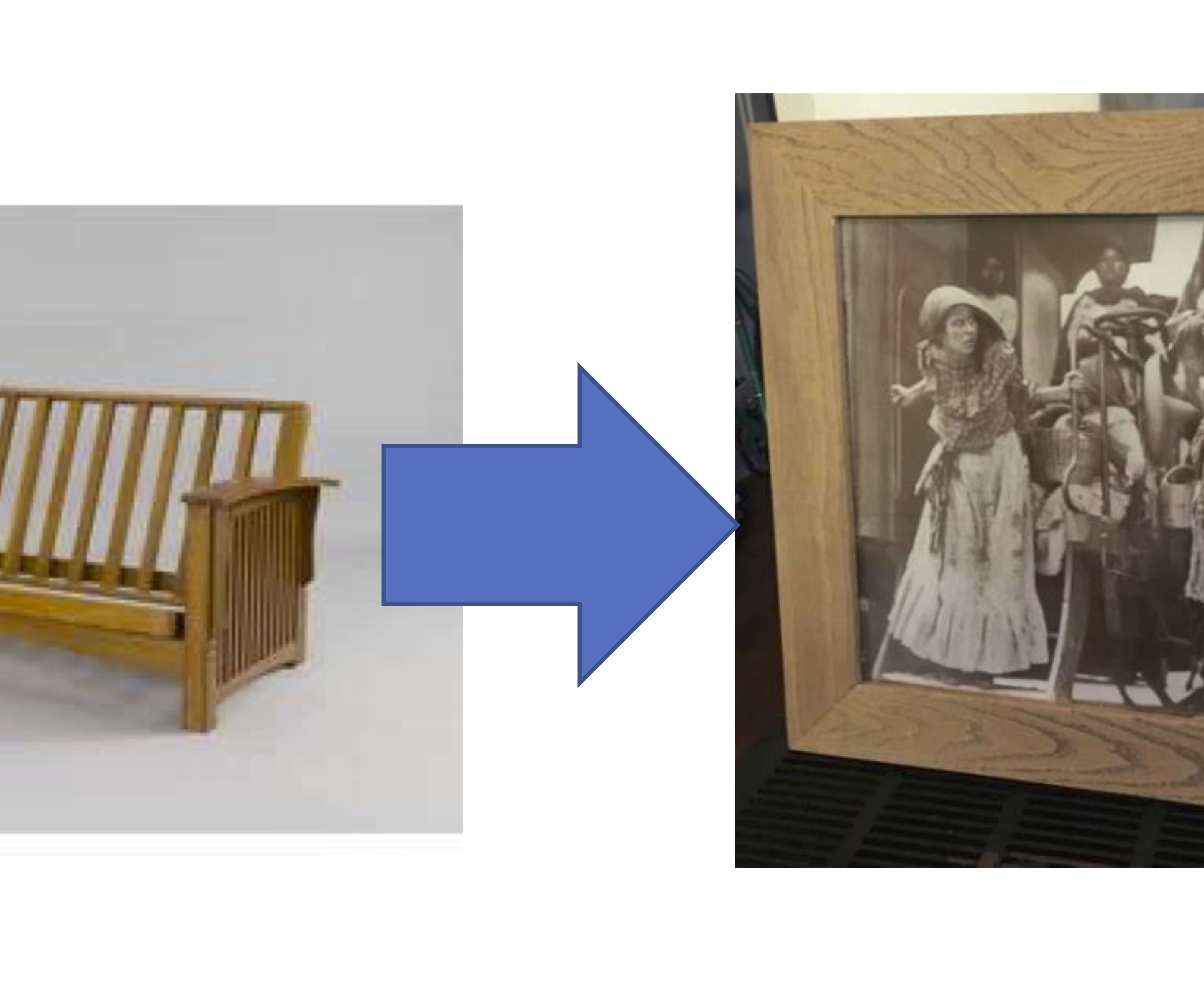 Recycled Wood Picture Frame