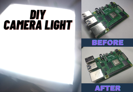 DIY Camera Light Using Aluminium Foil 
