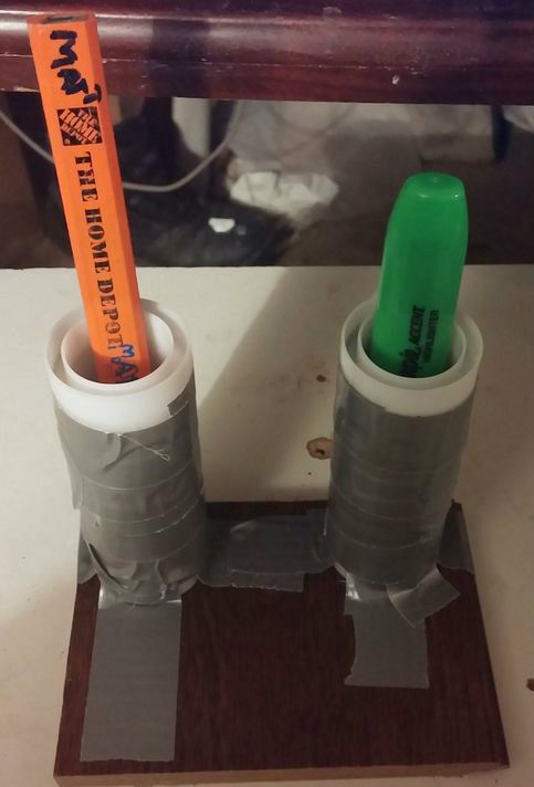 Pen/Pencil Holder From Scotch Tape Cores
