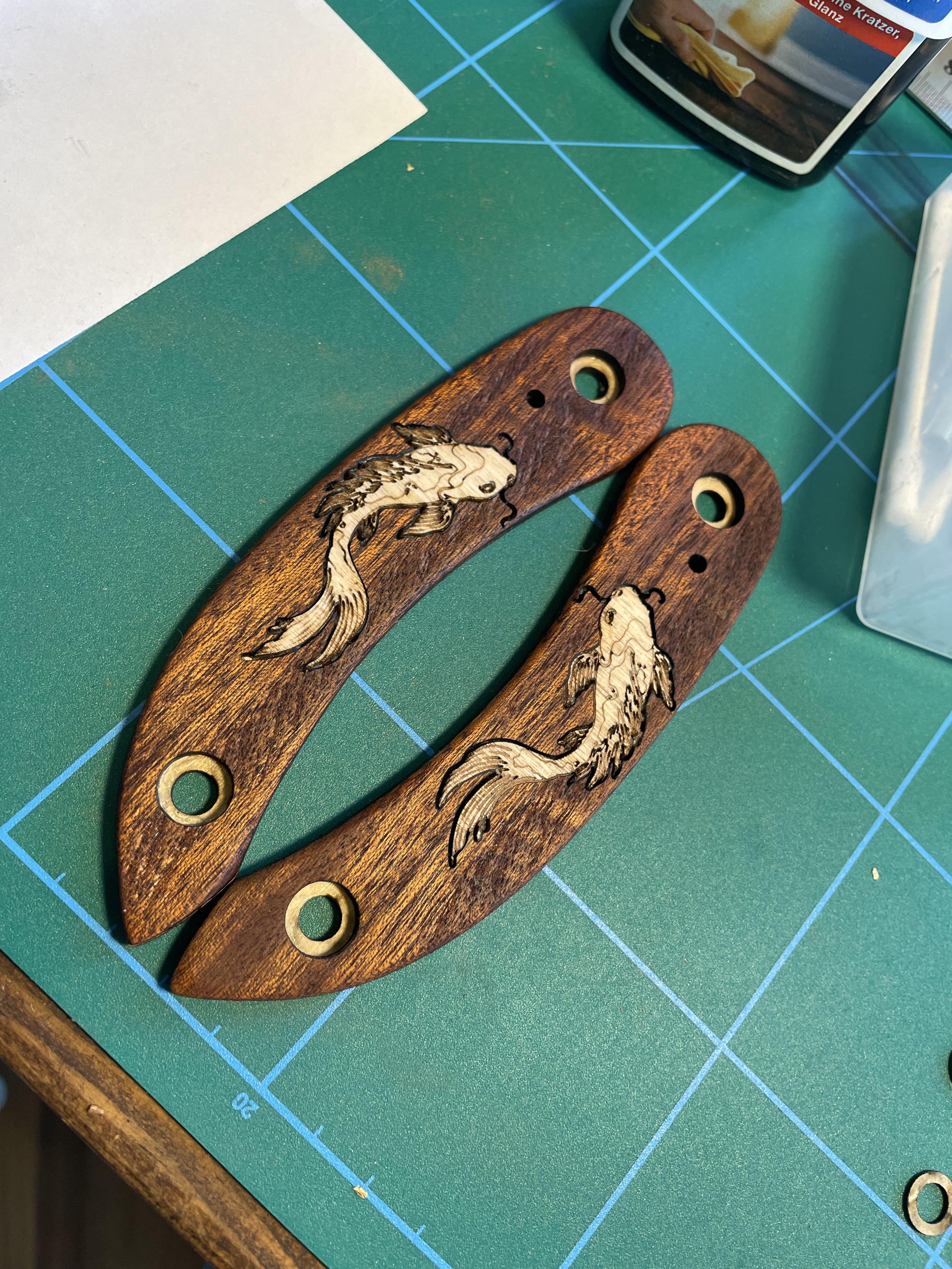 Pocket Knife Handle (using Laser Cutter) and the Svörd Peasant Knife