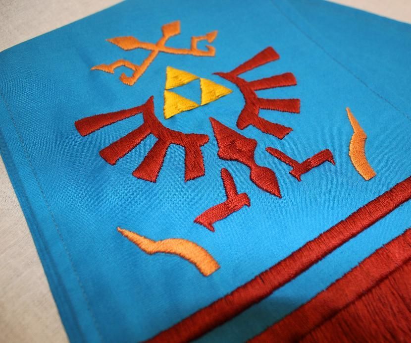 How to Sew and Embroider Link's Scarf From Hyrule Warriors