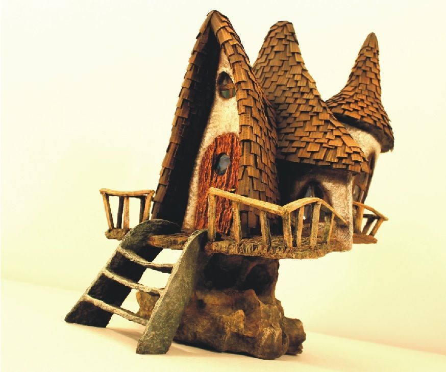Fairy House Lamp Recycling Trash