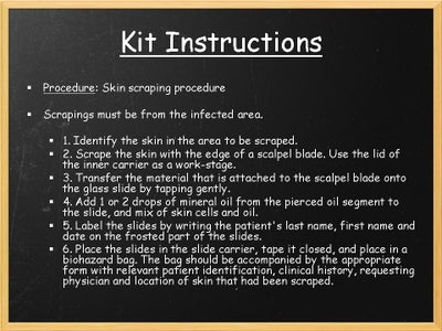 Skin Scraping Procedure