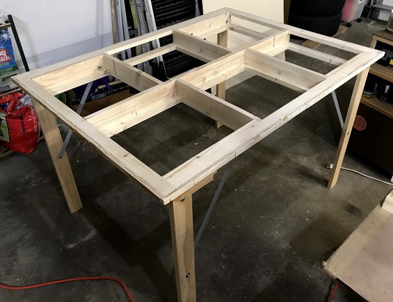 Large Puzzle Table With 6 Drawer Storage, Folding Legs : 5 Steps (with ...