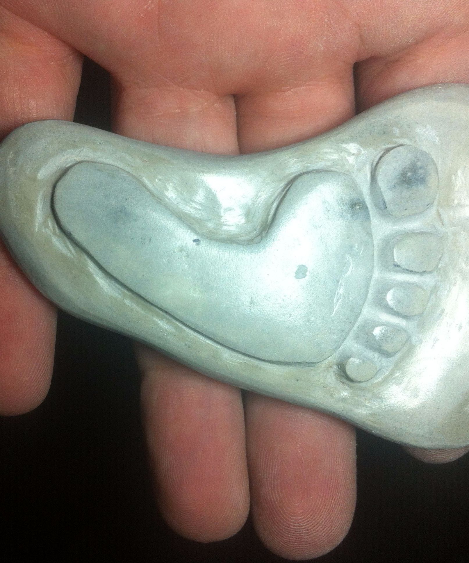 Footprint Stone Engraving