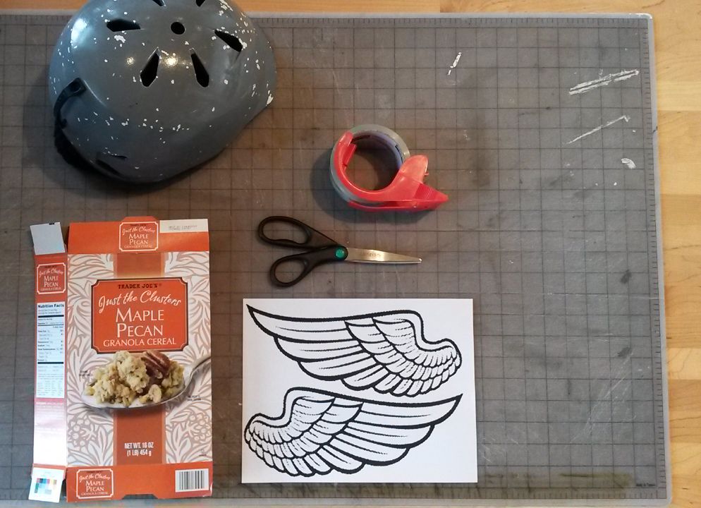 Helment Wing Pattern Hermes Wings Template