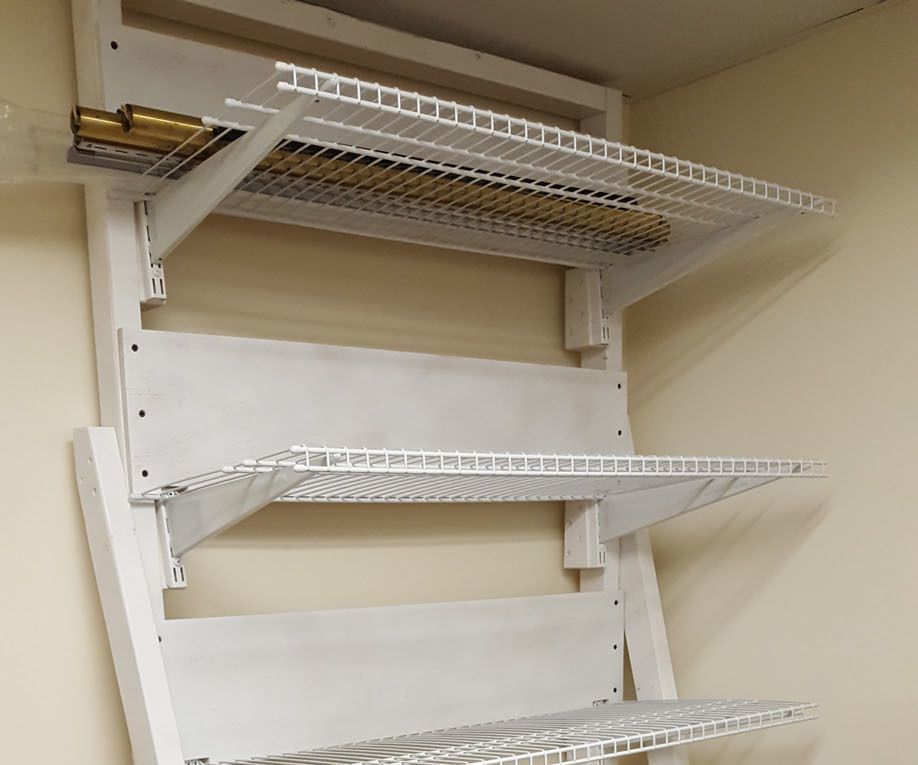 DIY Cantilevered Material Shelving