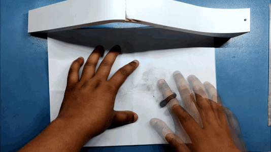 Filling the Joint With Epoxy 