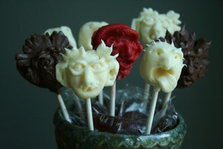 Remove Your Spooky Chocolate Face Pops and Enjoy!