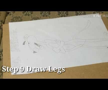 How to Draw Pink Panther Step by Step