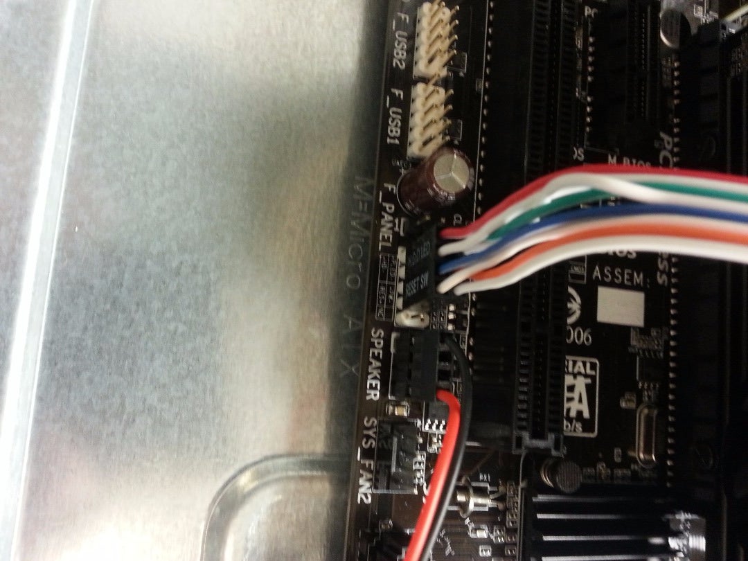 Attach the Case Cords to Your Motherboard