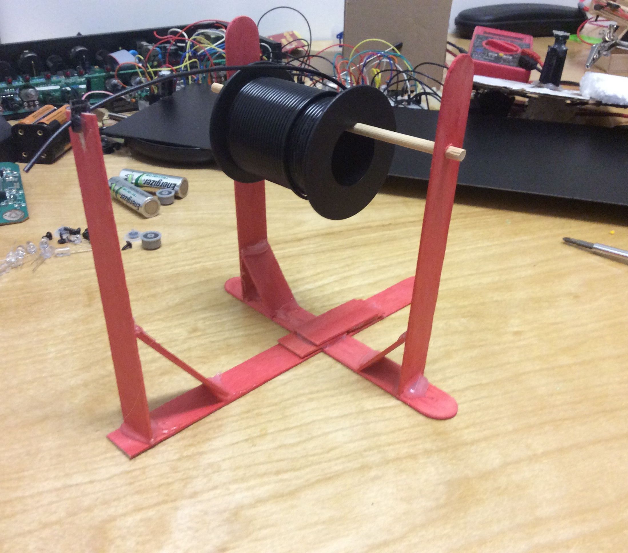 Popsicle Stick Wire Dispenser