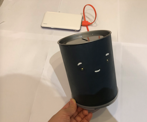 Cute Coin Jar With Shining Eyes!