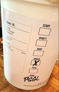 Printing the Labels and Taping Them to the Can