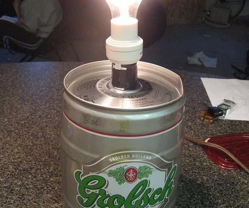 Mini Keg Touch Lamp