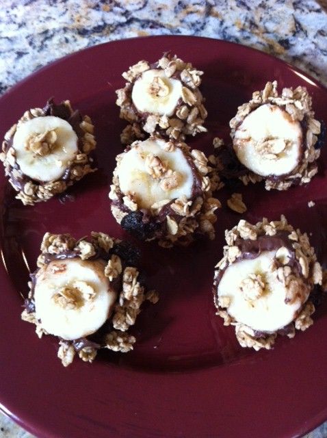 Granola Banana Nutella  Bites