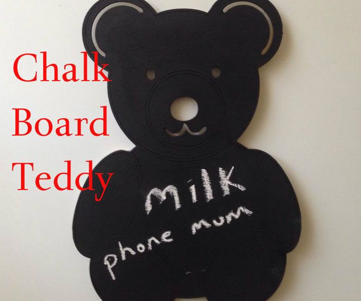 Cute Teddy Fridge Chalk Board