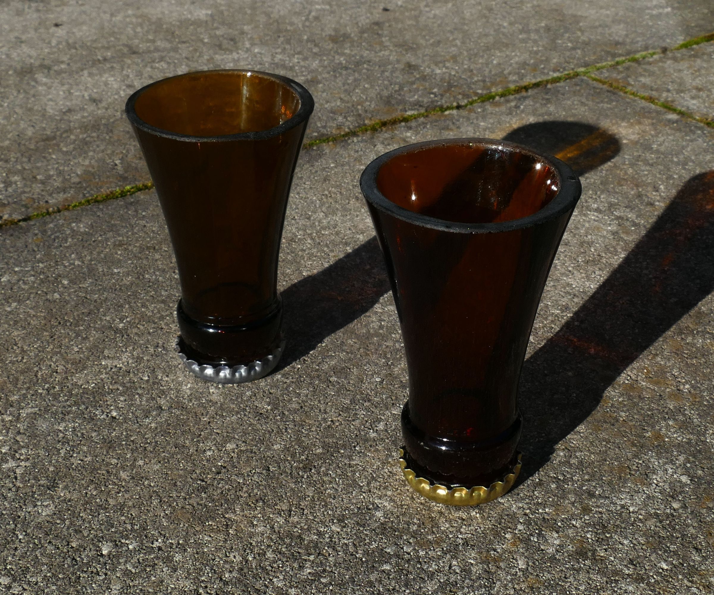 Shot Glasses From Old Glass Bottles