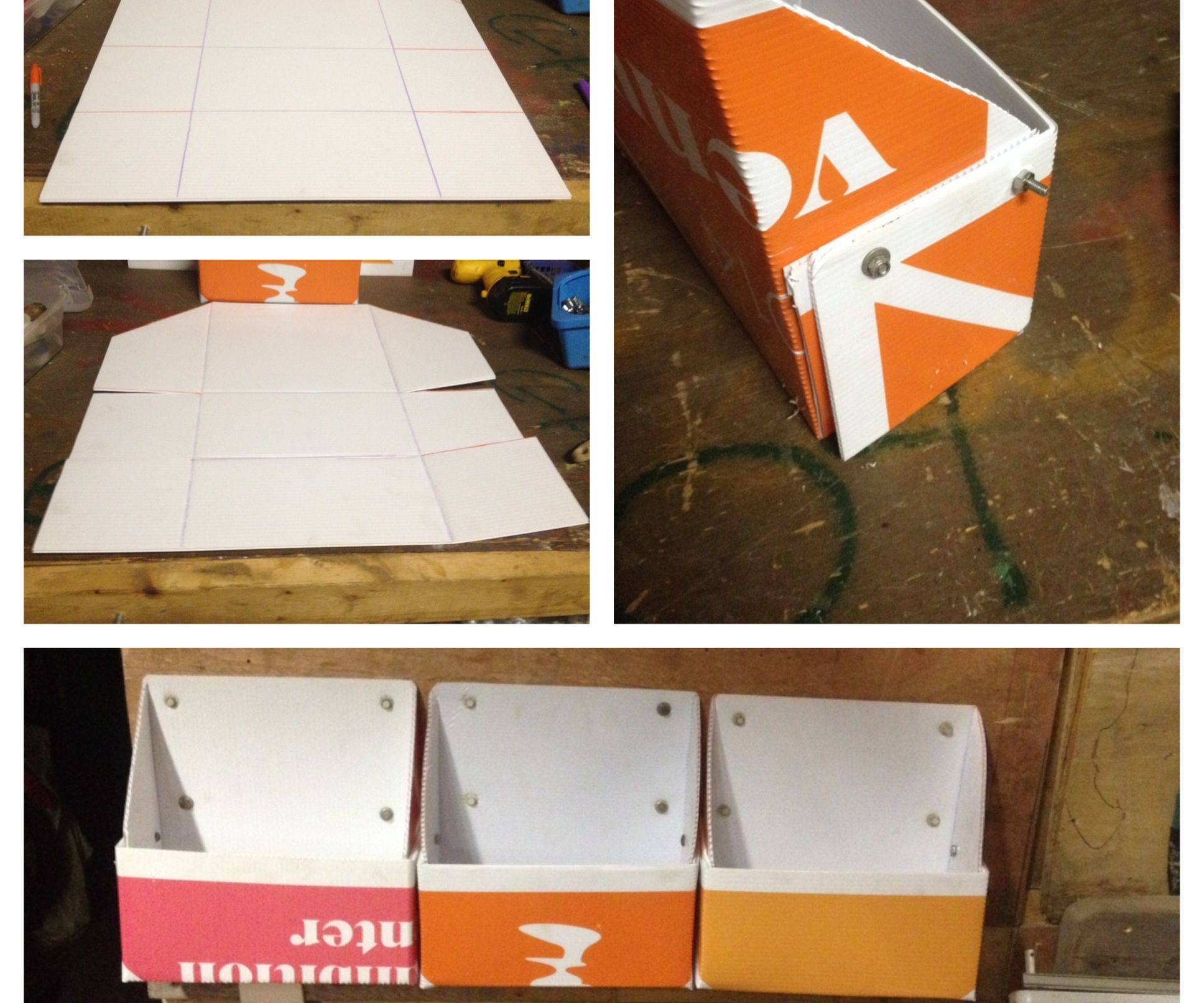 Coroplast Wall Storage for Tools and Toys