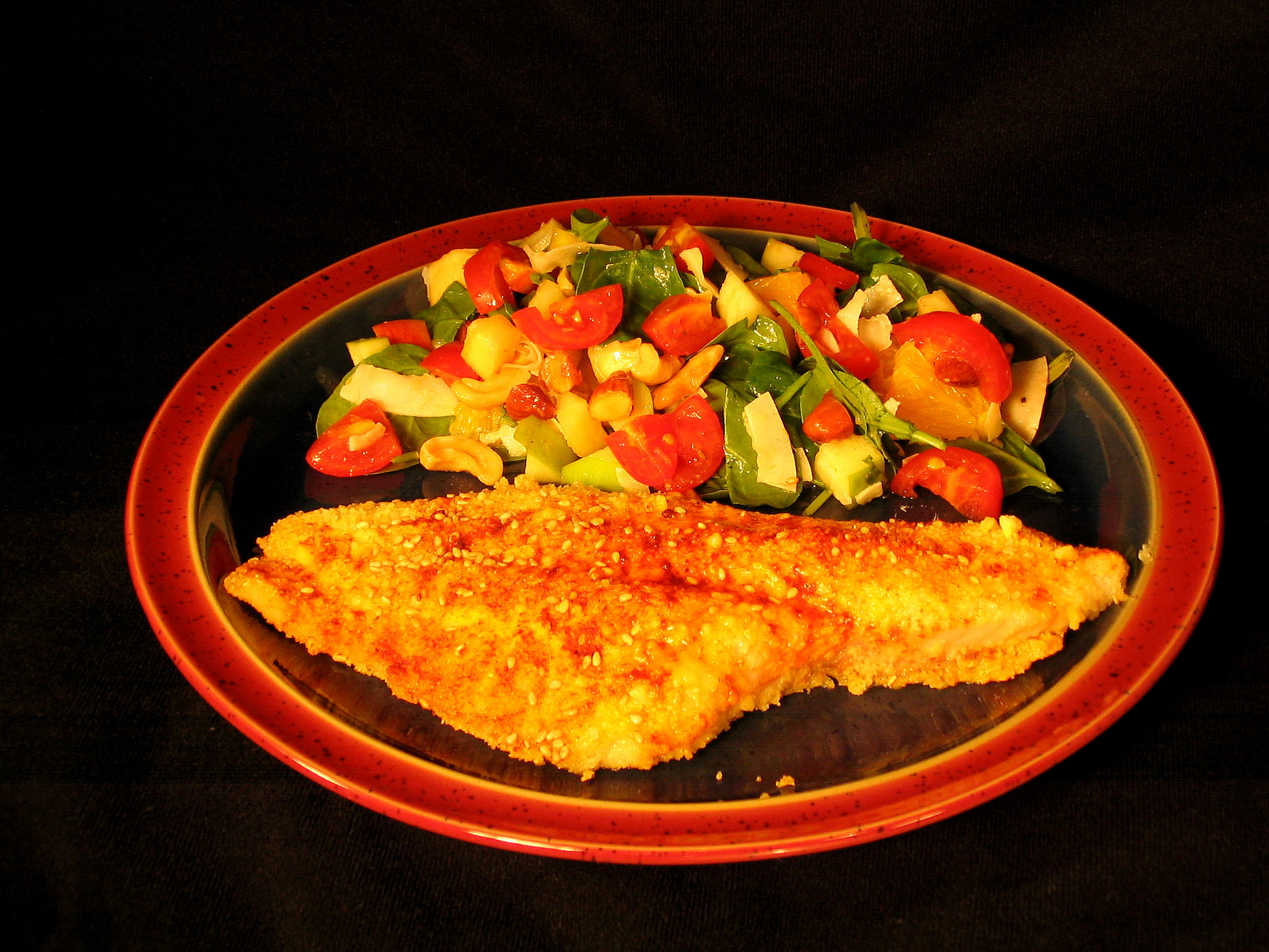 Cornbread Baked Catfish