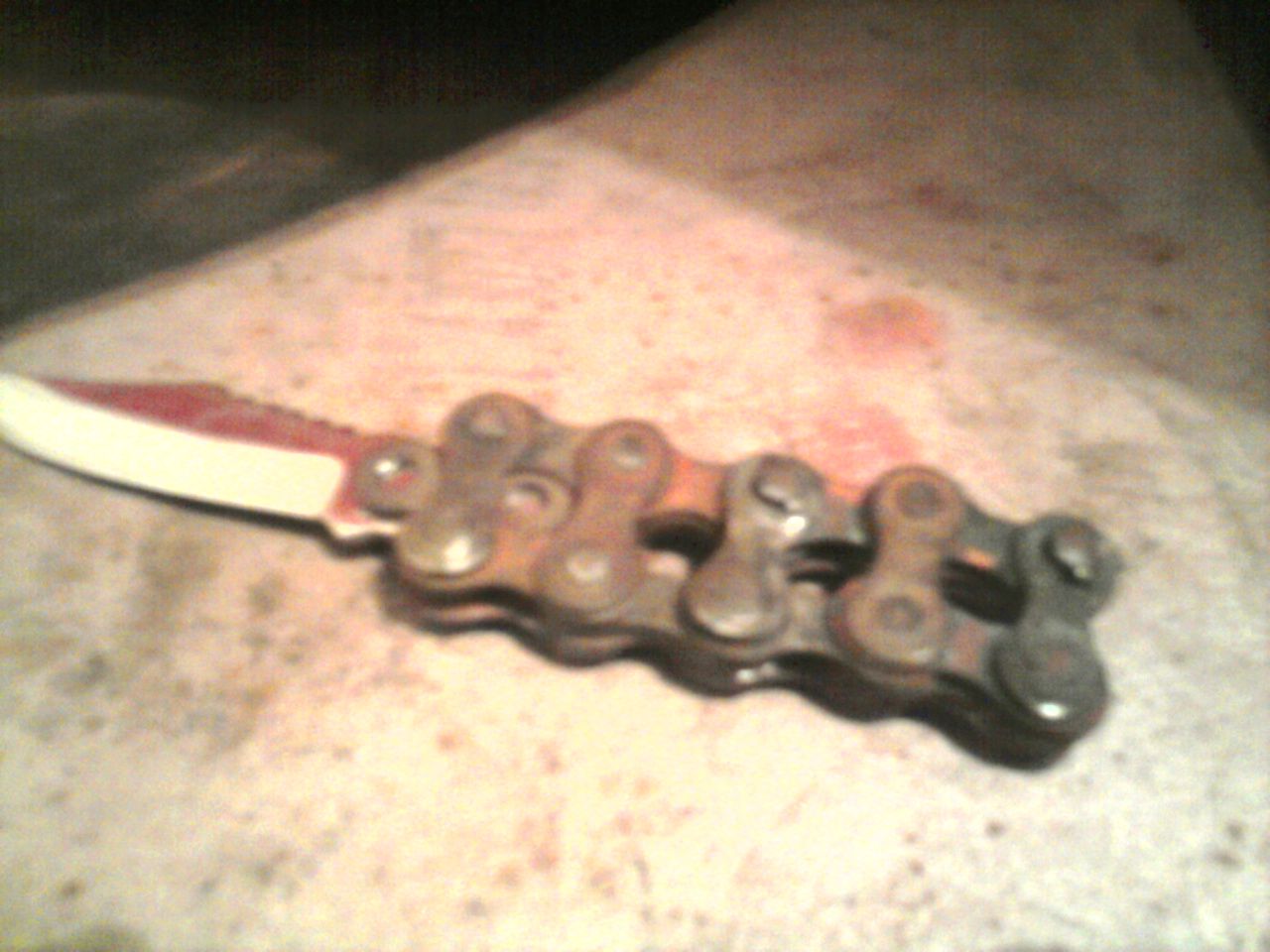 Bicycle Chain Handle Knife 3