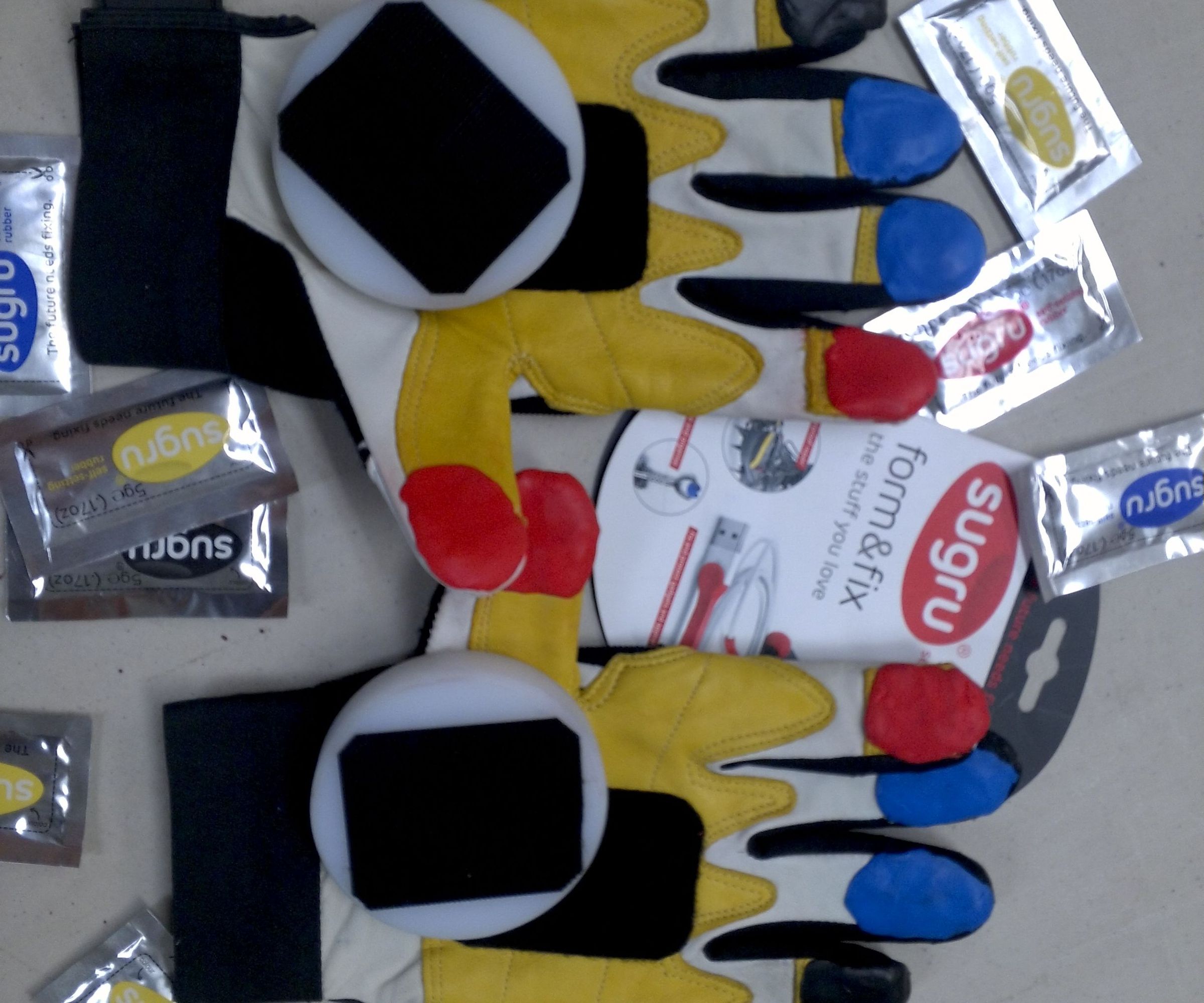 Downhill Skateboard Glove Reenforcement