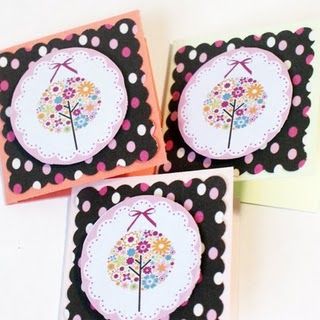 Flower Mini Note Cards Tutorial