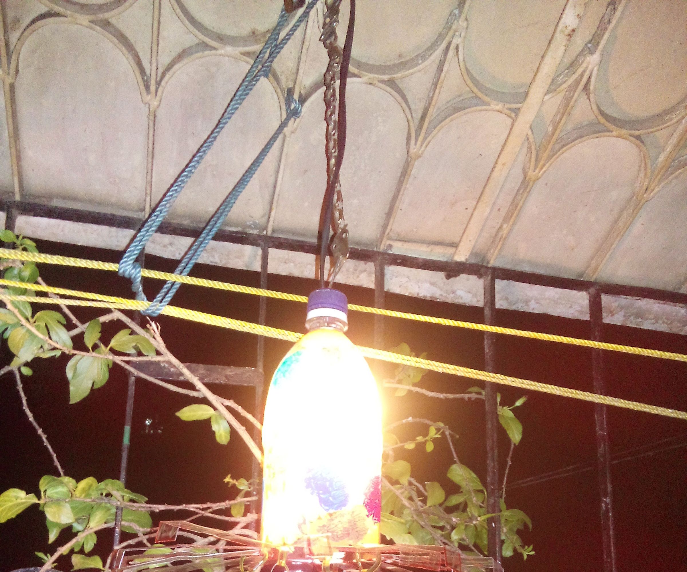 PLASTIC BOTTLE LAMP SHADE OR LANTERN
