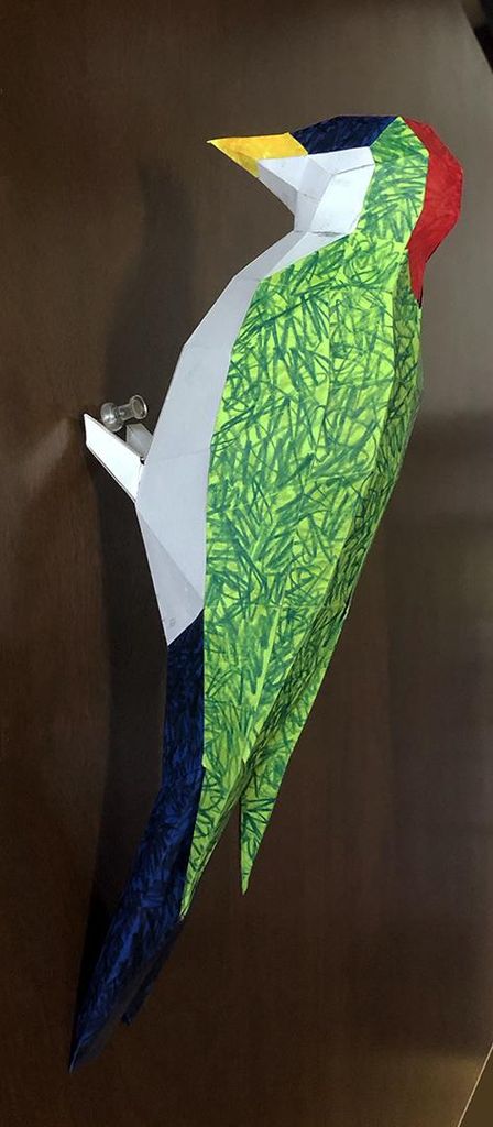 Papercraft Low-Poly Woodpecker : 4 Steps (with Pictures) - Instructables